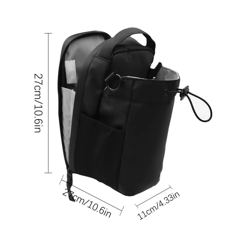 Magnetic Water Bottle Holder Large Capacity Gym Bag with Cell Phone Pocket Strong Magnets to Fix Water Bottles Gym Storage Bag