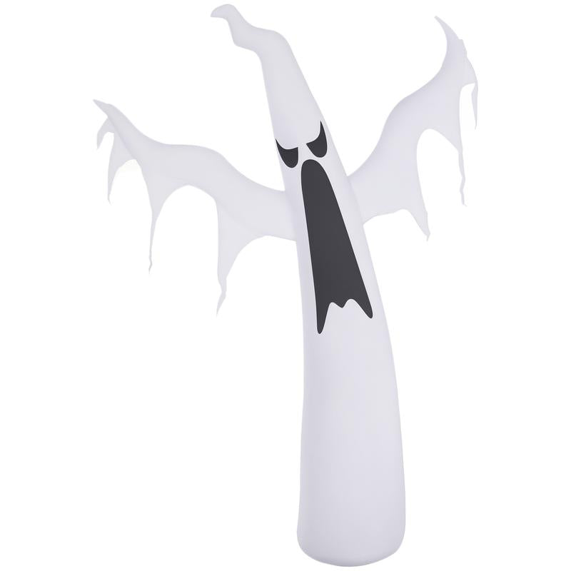 Halloween Inflatables Outdoor Decorations Grim Ghost Biker, Blow up LED Yard Decor for Garden, Lawn, Party, Holiday, Waterproof
